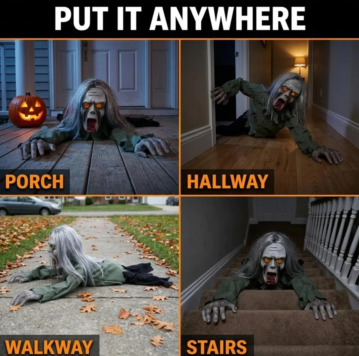 Put it anywhere: porch, hallway, walkway or stairs